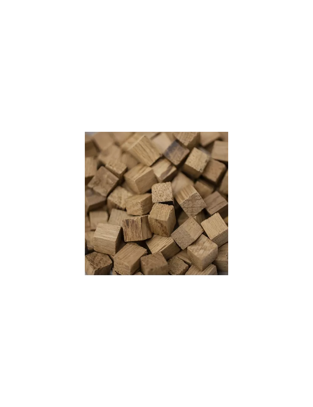 Chêne français - chauffe : légère - taille : cube - 18 kg - KA